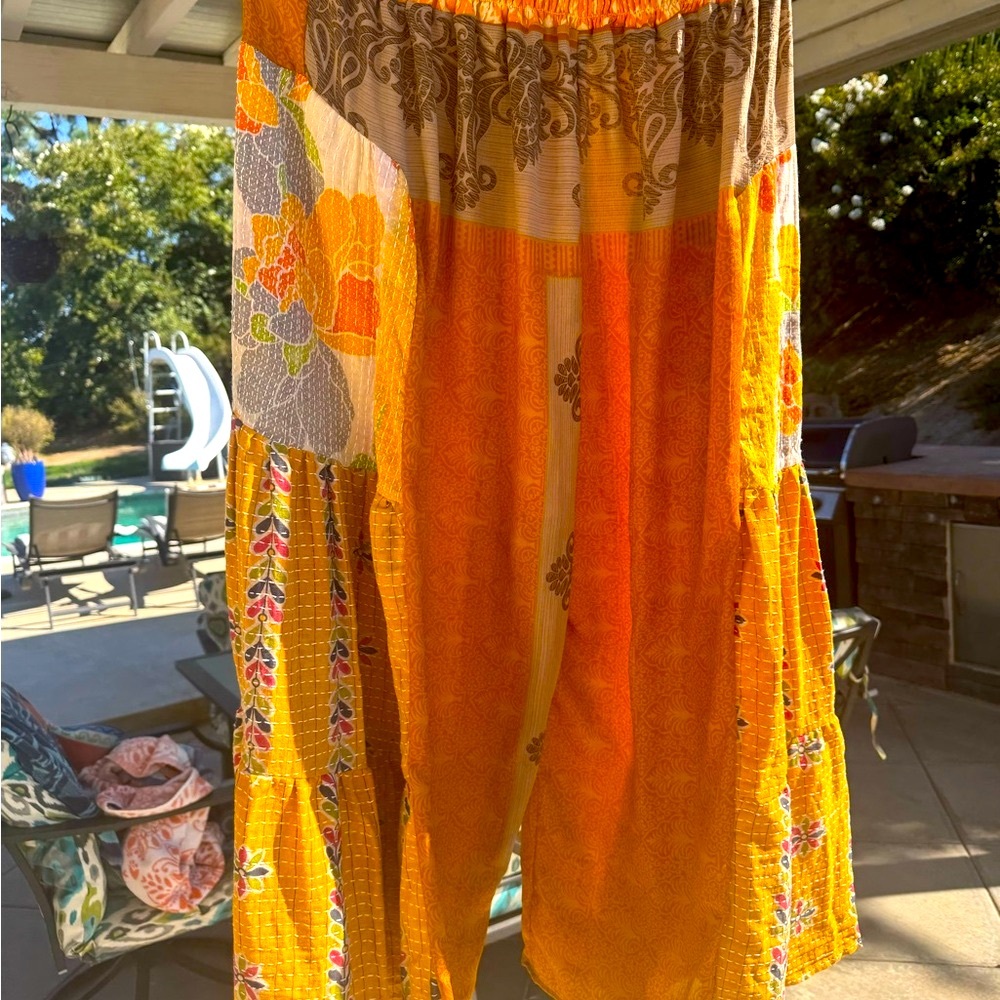 Colorful Patchwork Bohemian Pants